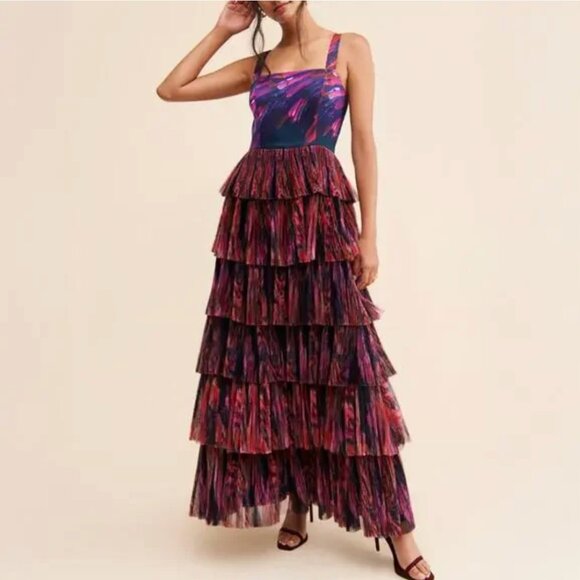 HUTCH Avani Tiered Tulle Dress Size 8 - Picture 1 of 9